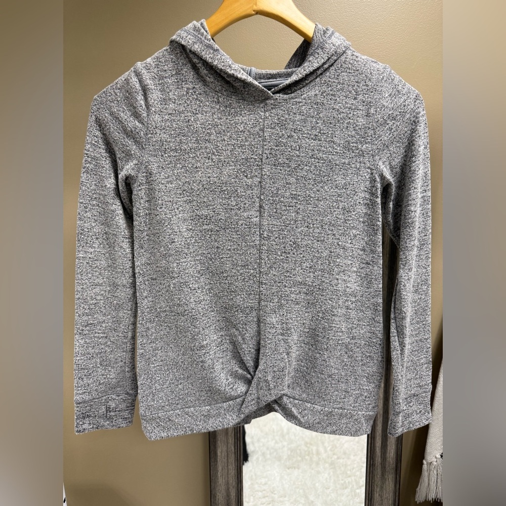 Champion Heather Gray Hooded Top Size Large 10/12